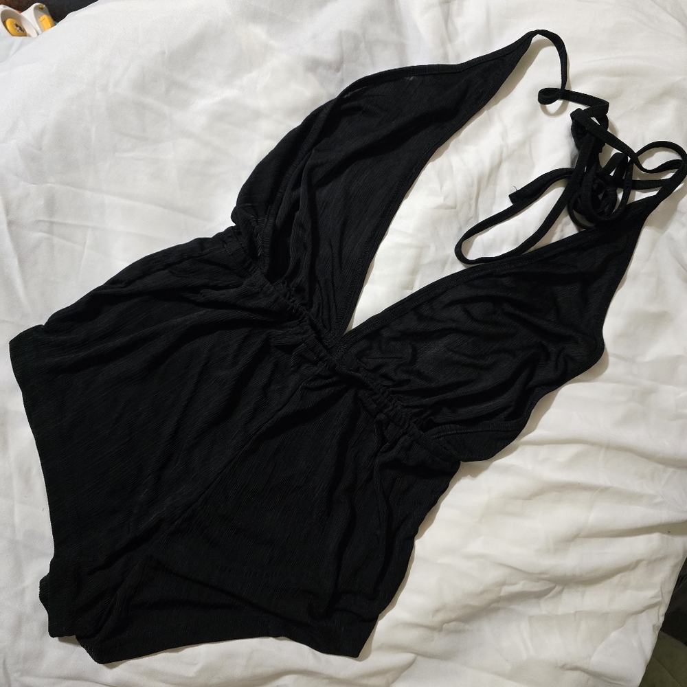 Romwe Crisscross Romper - Picture 4 of 6
